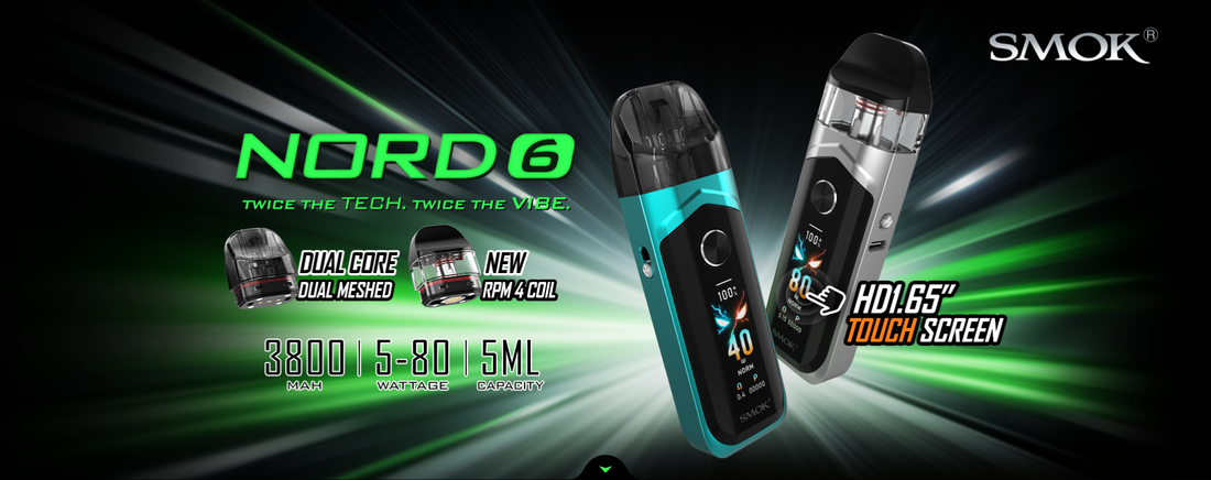 SMOK Nord 6 Review Canada: 80W Pod Kit, 3800mAh, HD Touchscreen Vaping The Way SMOK Nord 6 Review Canada: 80W Pod Kit, 3800mAh, HD Touchscreen Vaping The Way