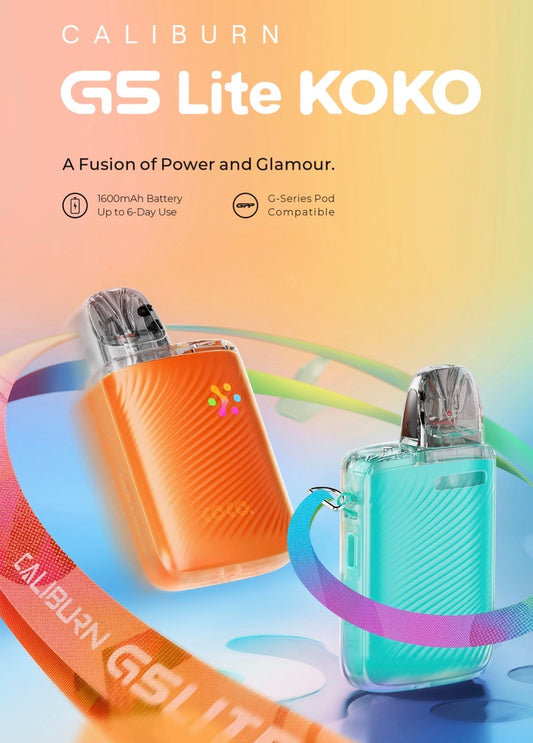 Uwell Caliburn G5 Lite and G5 Lite Koko Pod Kits Side by Side Comparison