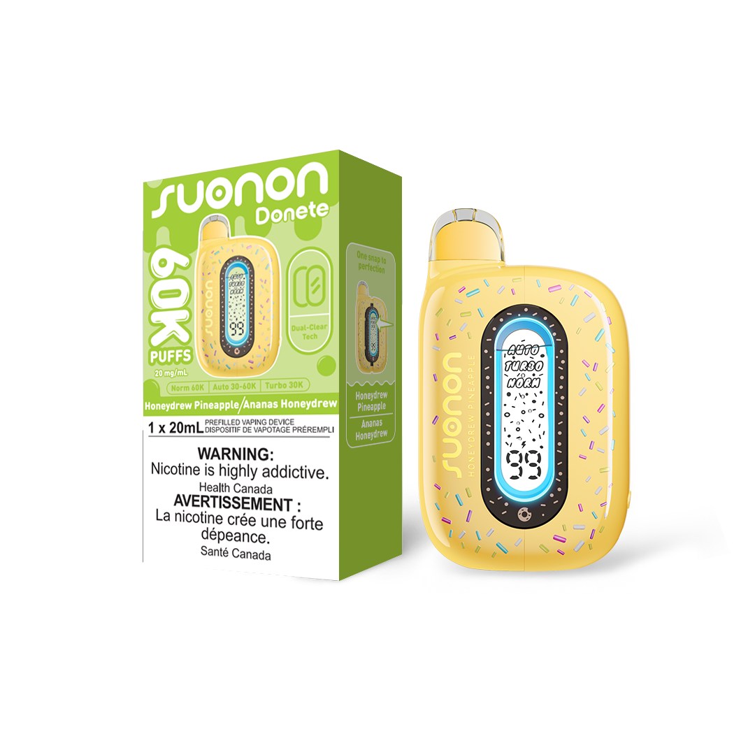 suonon donate vape flavors Suonon Donete 60K Disposable Vape