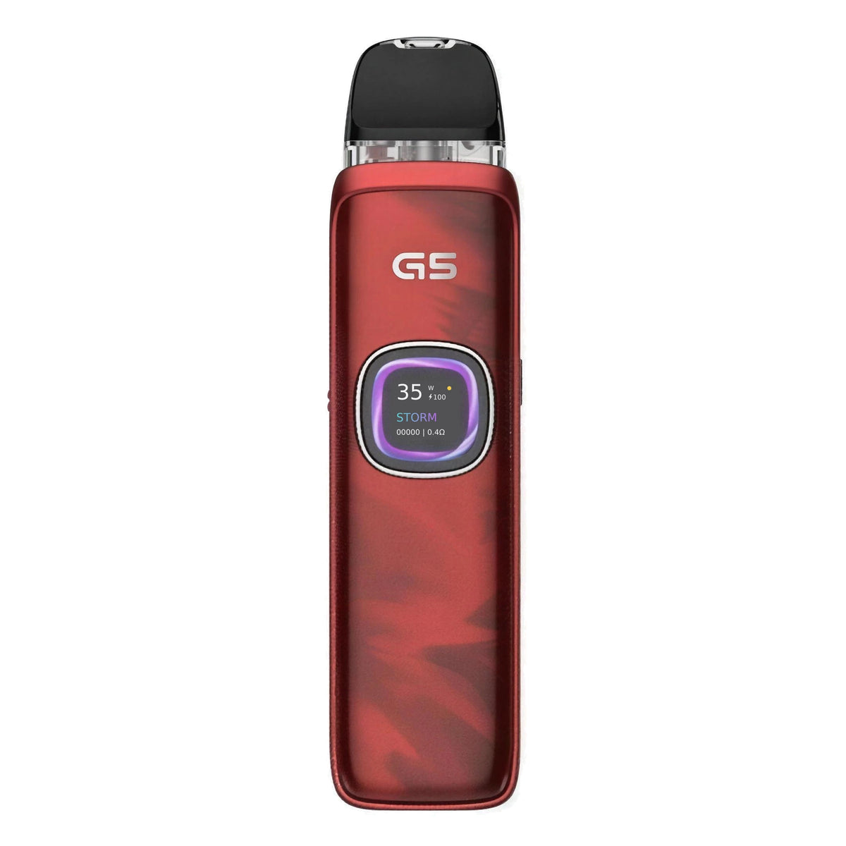 Uwell Caliburn G5 pod kit in Maple Red, new colour, top fill refillable pod vape