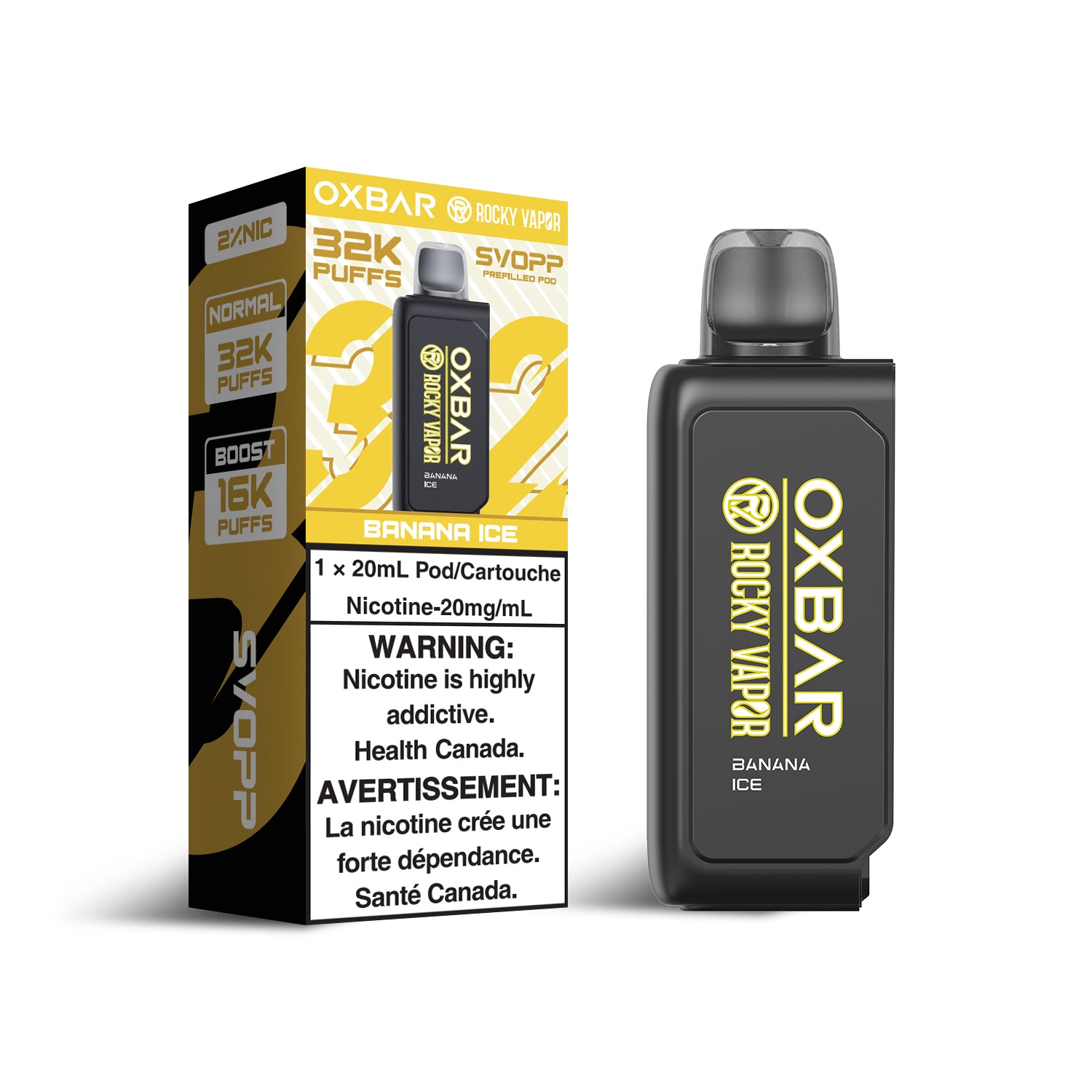 Oxbar SVOPP 32K Pods Banana Ice pod kit