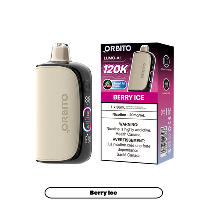 Orbito Lumo AI 120K Disposable Vape Berry Ice