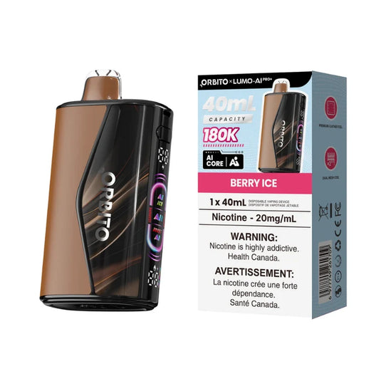 Orbito Lumo AI Pro+ 180K Disposable Vape Berry Ice