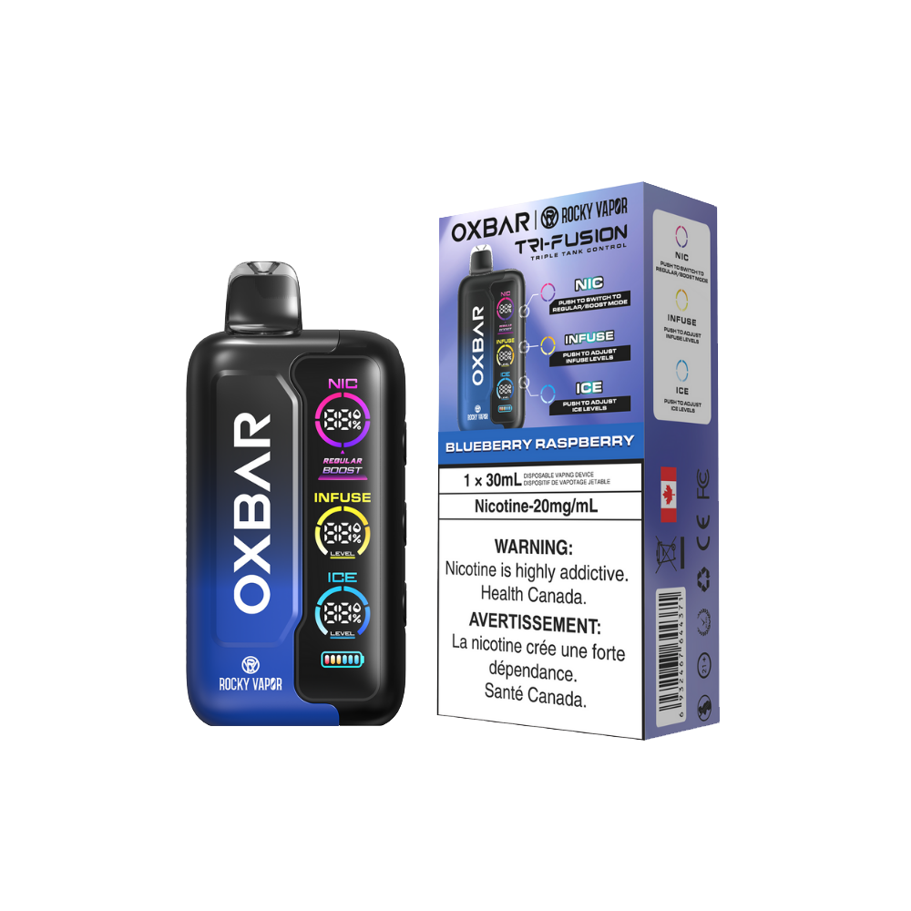 OXBAR Tri Fusion Disposable Vape | Triple Tank, 30mL, Quad Mesh Coil | VTW Vaping The Way OXBAR Tri Fusion Disposable Vape | Triple Tank, 30mL, Quad Mesh Coil | VTW Vaping The Way