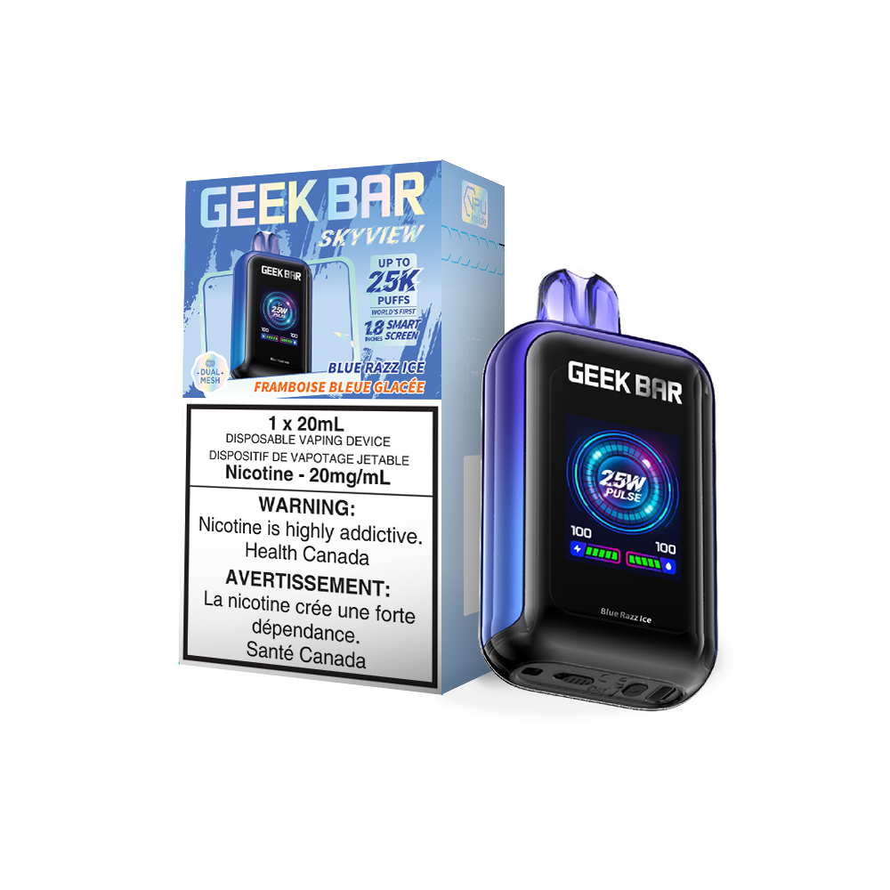 Geek Bar Skyview 25K Blue Razz Ice disposable vape