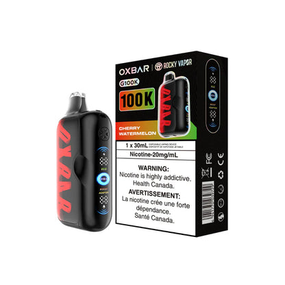 OXBAR Rocky Vapor G100K Disposable Vape Cherry Watermelon 30mL 20mg