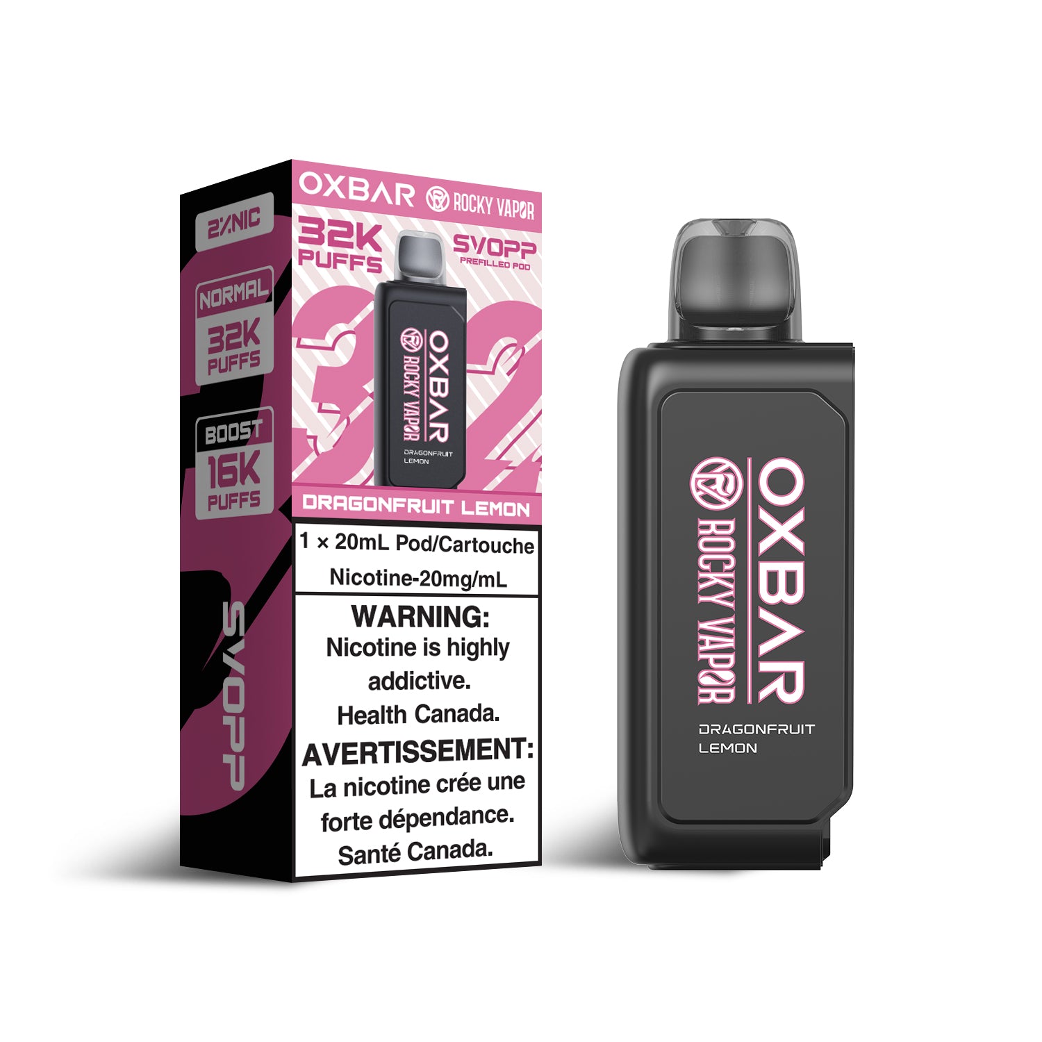 Oxbar SVOPP 32K Pods Dragonfruit Lemon pod kit