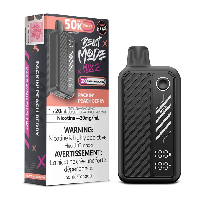 Flavour Beast Mode Max 2 50K Mad Mango Peach disposable vape