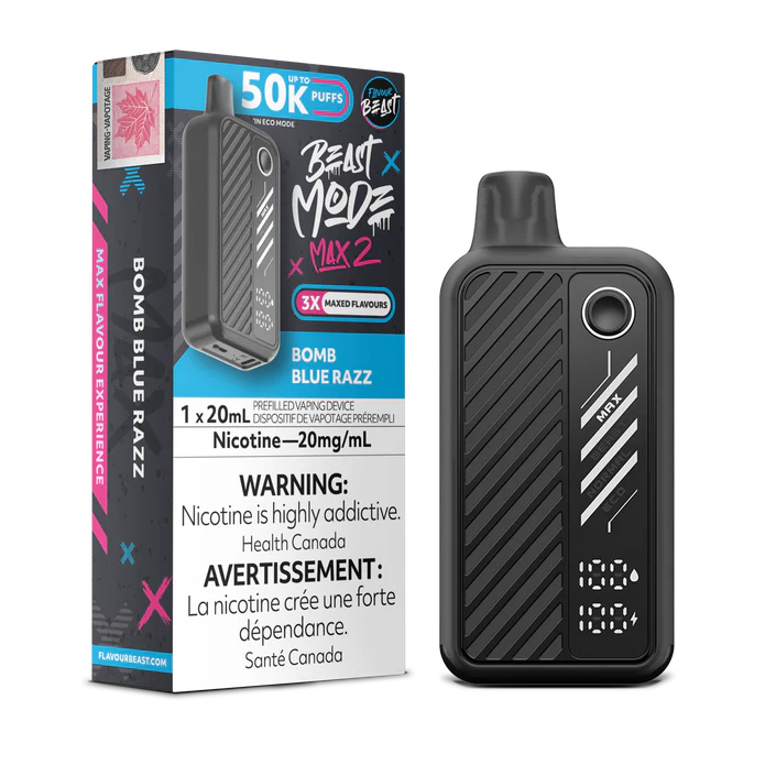 Flavour Beast Mode Max 2 50K Bomb Blue Razz disposable vape