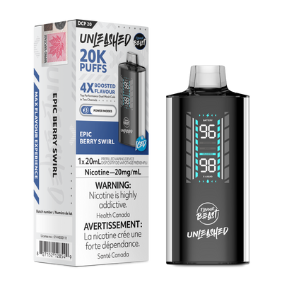 Flavour Beast Unleashed DCP 20K Epic Berry Swirl disposable vape