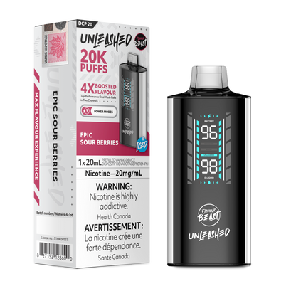 Flavour Beast Unleashed DCP 20K Epic Sour Berries disposable vape