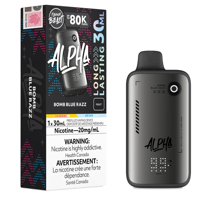 Flavour Beast Alpha 80K Bomb Blue Razz disposable vape