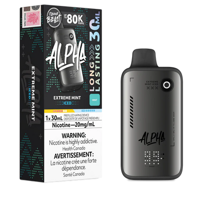 Flavour Beast Alpha 80K Extreme Mint Iced disposable vape