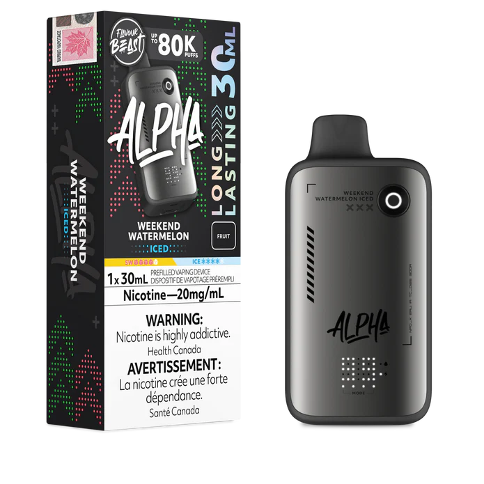 Flavour Beast Alpha 80K Weekend Watermelon Iced disposable vape