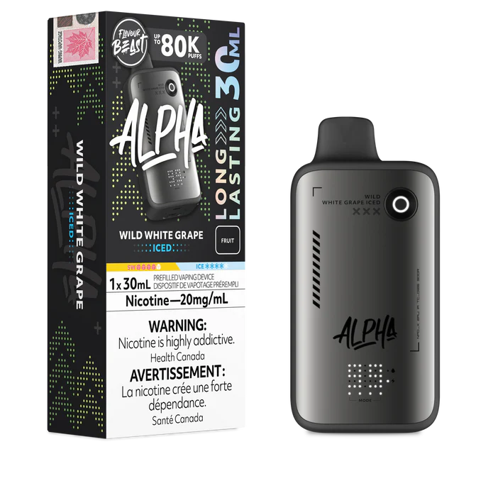 Flavour Beast Alpha 80K Wild White Grape Iced disposable vape