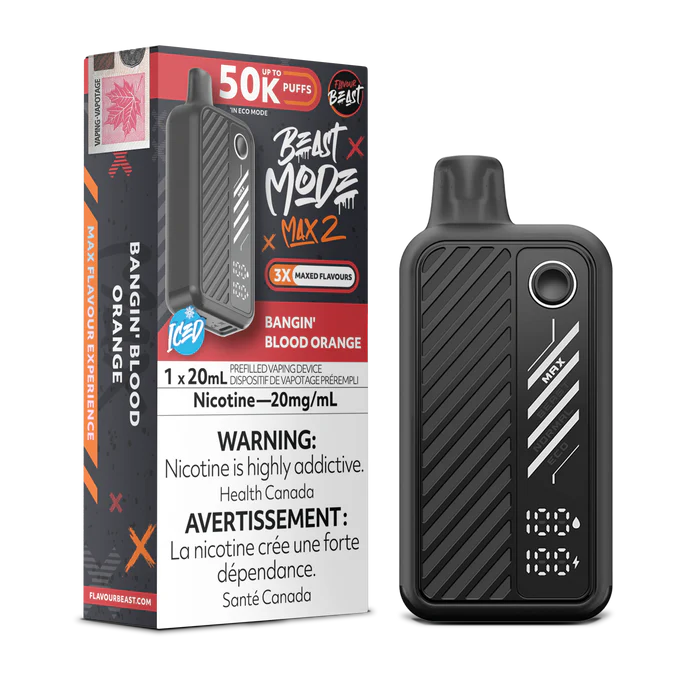 Flavour Beast Mode Max 2 50K Bangin Blood Orange disposable vape