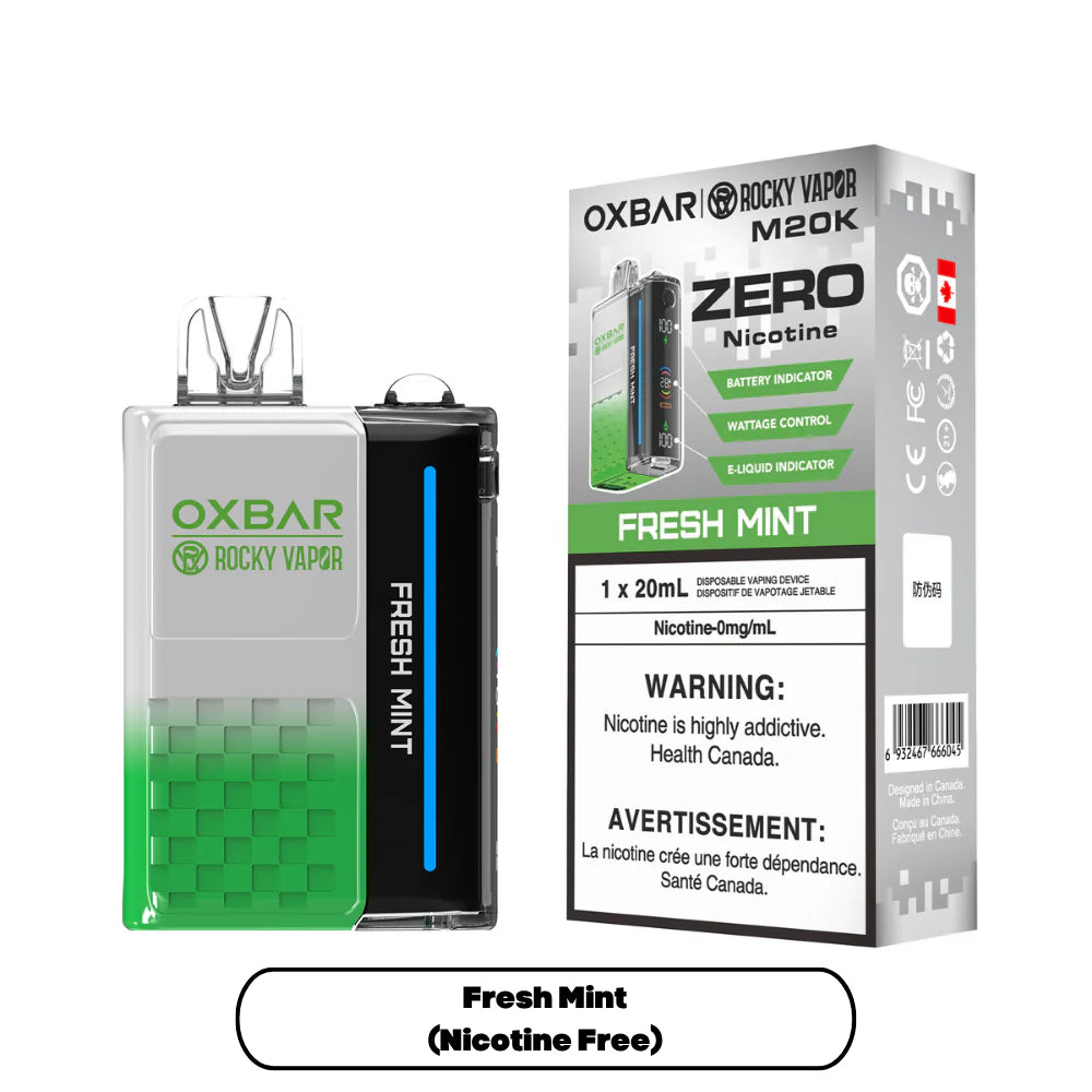 OXBAR M20K ZERO Nicotine-Free Disposable Vape | 0mg, 20,000 Puffs, 20mL | VTW Vaping The Way OXBAR M20K ZERO Nicotine-Free Disposable Vape | 0mg, 20,000 Puffs, 20mL | VTW Vaping The Way