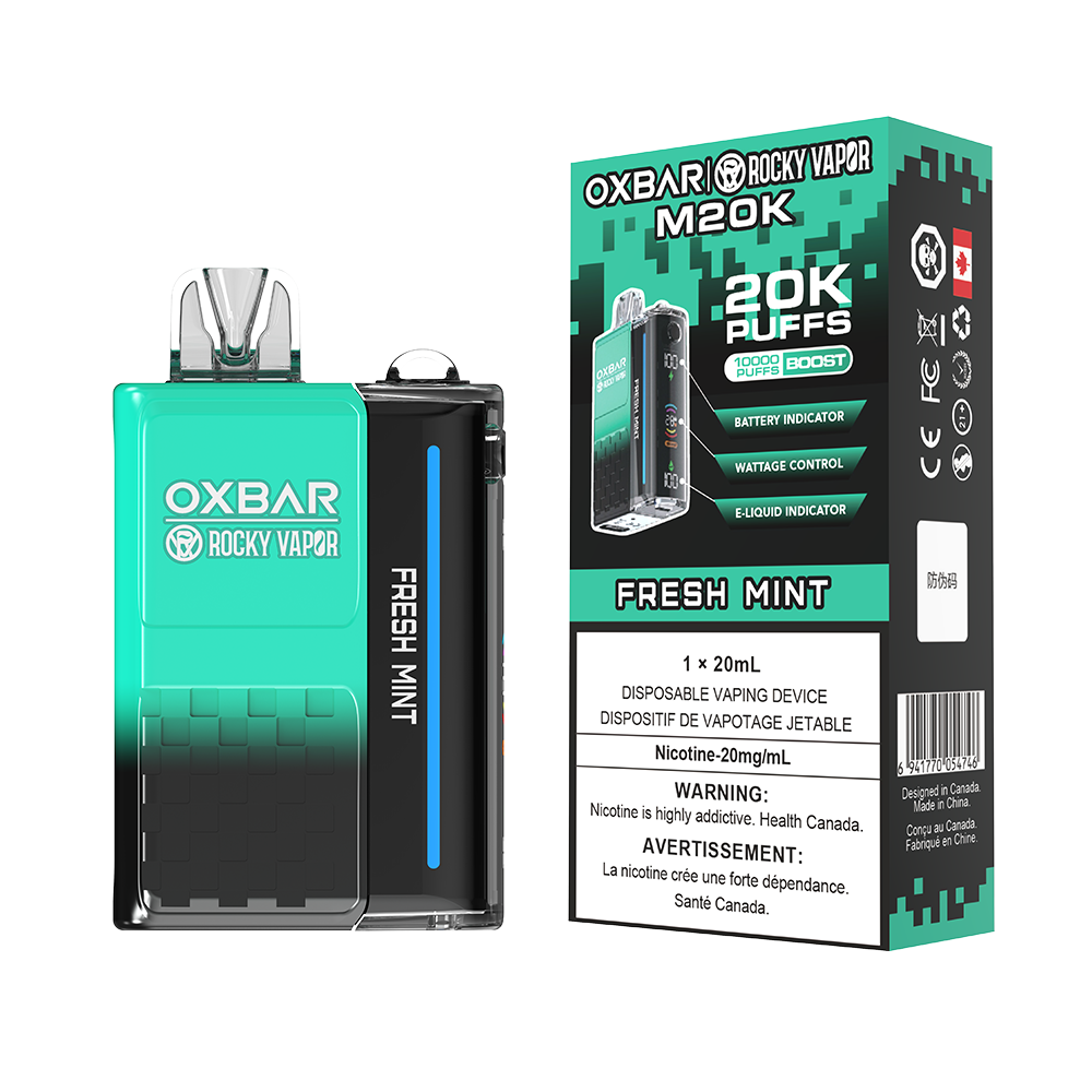 Oxbar M20K Fresh Mint disposable vape