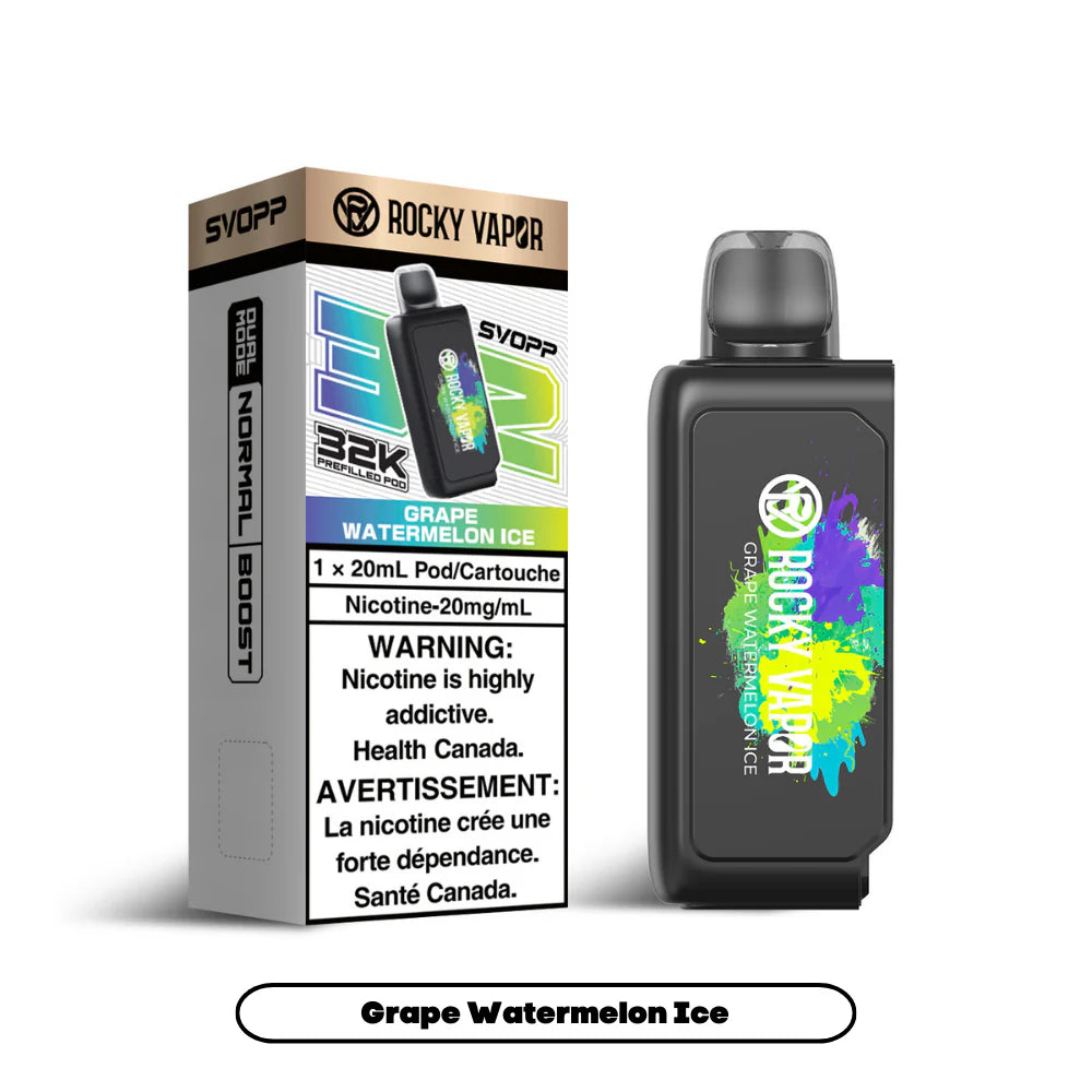 Rocky Vapor SVOPP 32K Pods Grape Watermelon Ice pod kit