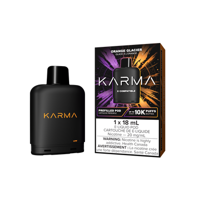 Karma 10000 Level X Pods Orange Glacier vape pod