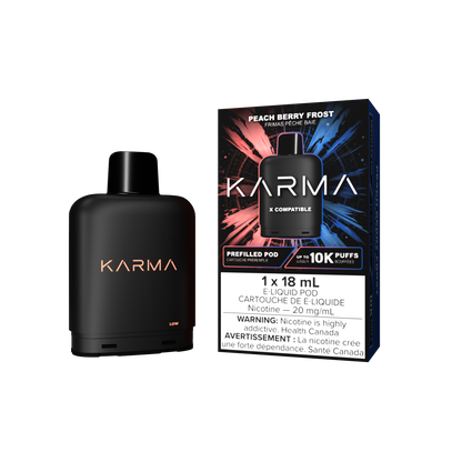 Karma 10000 Level X Pods Peach Berry Frost vape pod