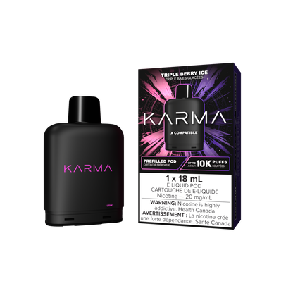 Karma 10000 Level X Pods Triple Berry Ice vape pod