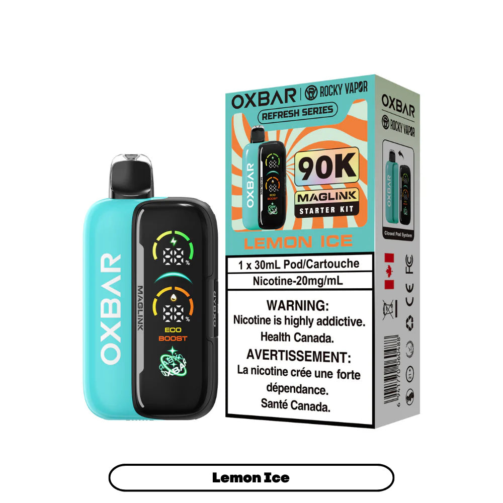 OXBAR vape device and packaging 