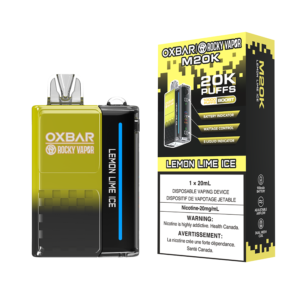 Oxbar M20K Lemon Lime Ice disposable vape