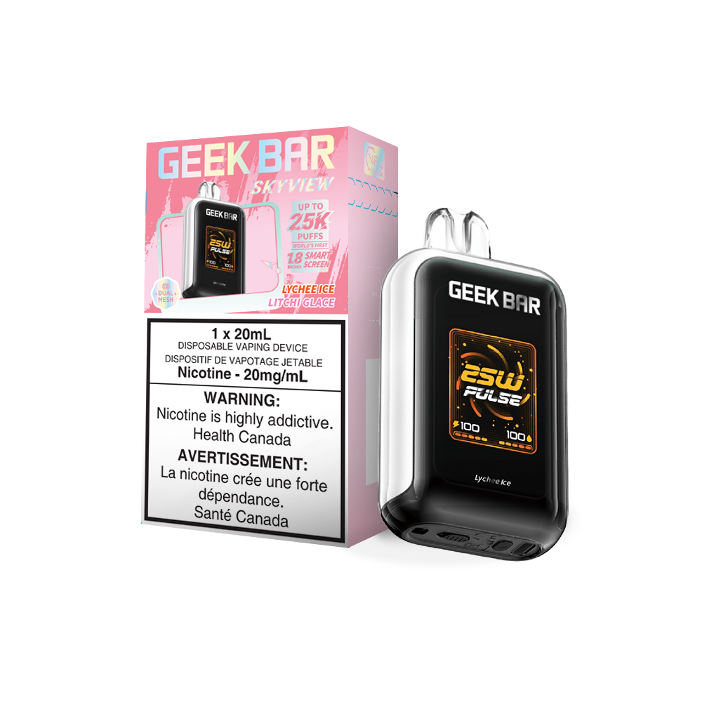 Geek Bar Skyview 25K Strawberry Banana Ice disposable vape