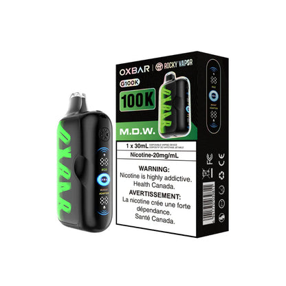 OXBAR Rocky Vapor G100K Disposable Vape M.D.W. 30mL 20mg