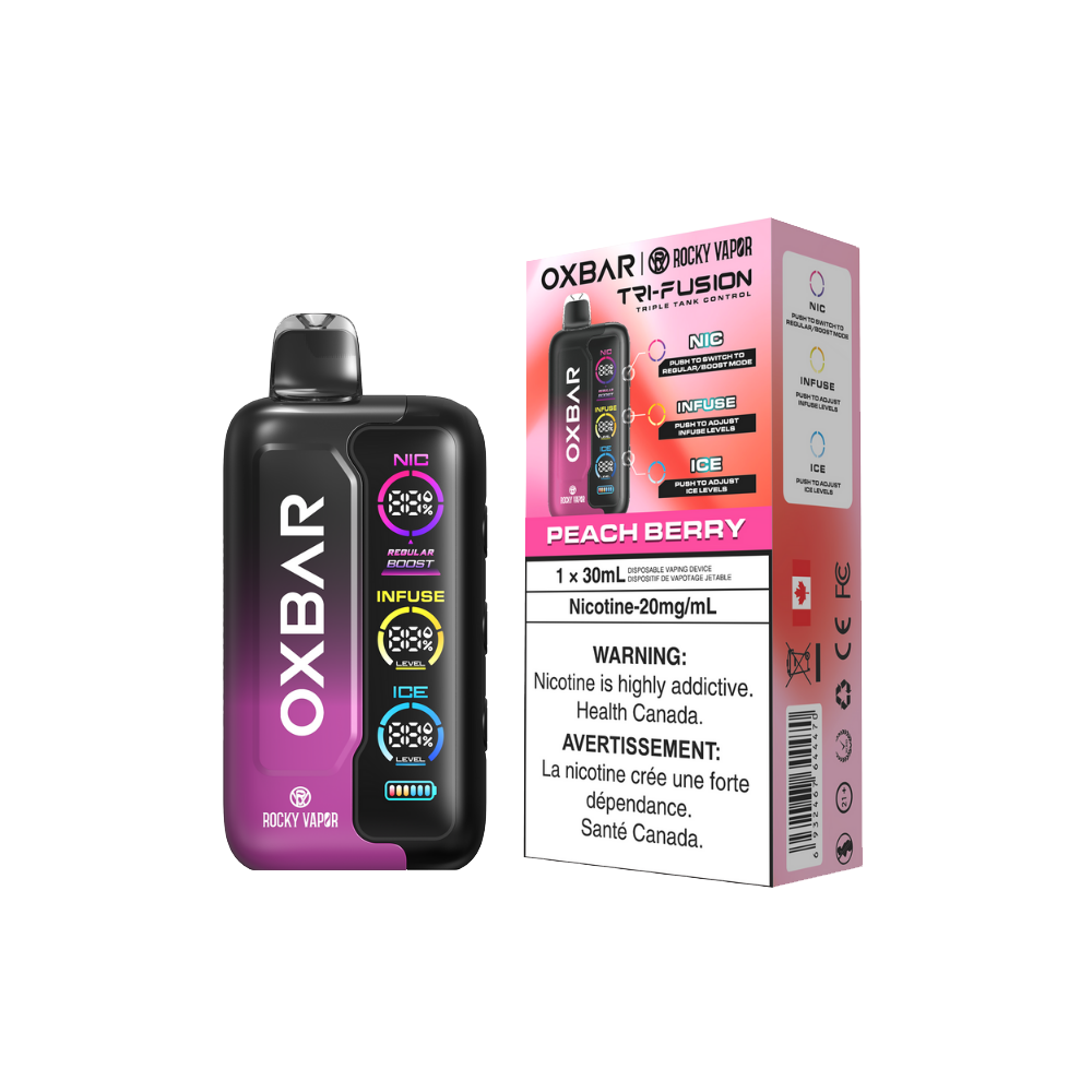 OXBAR Tri Fusion Disposable Vape | Triple Tank, 30mL, Quad Mesh Coil | VTW Vaping The Way OXBAR Tri Fusion Disposable Vape | Triple Tank, 30mL, Quad Mesh Coil | VTW Vaping The Way