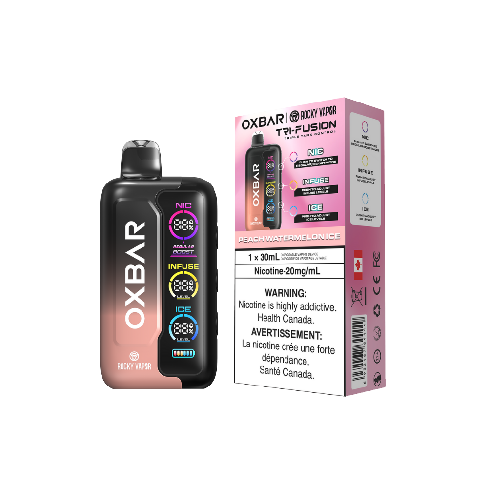 OXBAR Tri Fusion Disposable Vape | Triple Tank, 30mL, Quad Mesh Coil | VTW Vaping The Way OXBAR Tri Fusion Disposable Vape | Triple Tank, 30mL, Quad Mesh Coil | VTW Vaping The Way