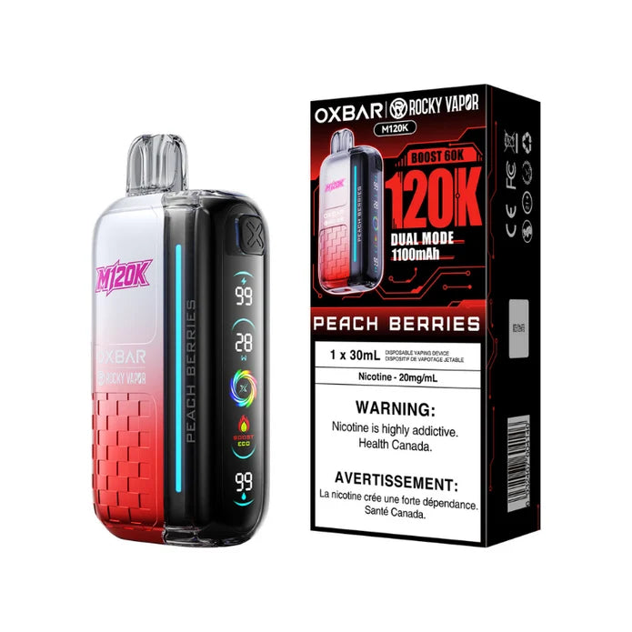 Oxbar M120K Disposable Vape Peach Berries