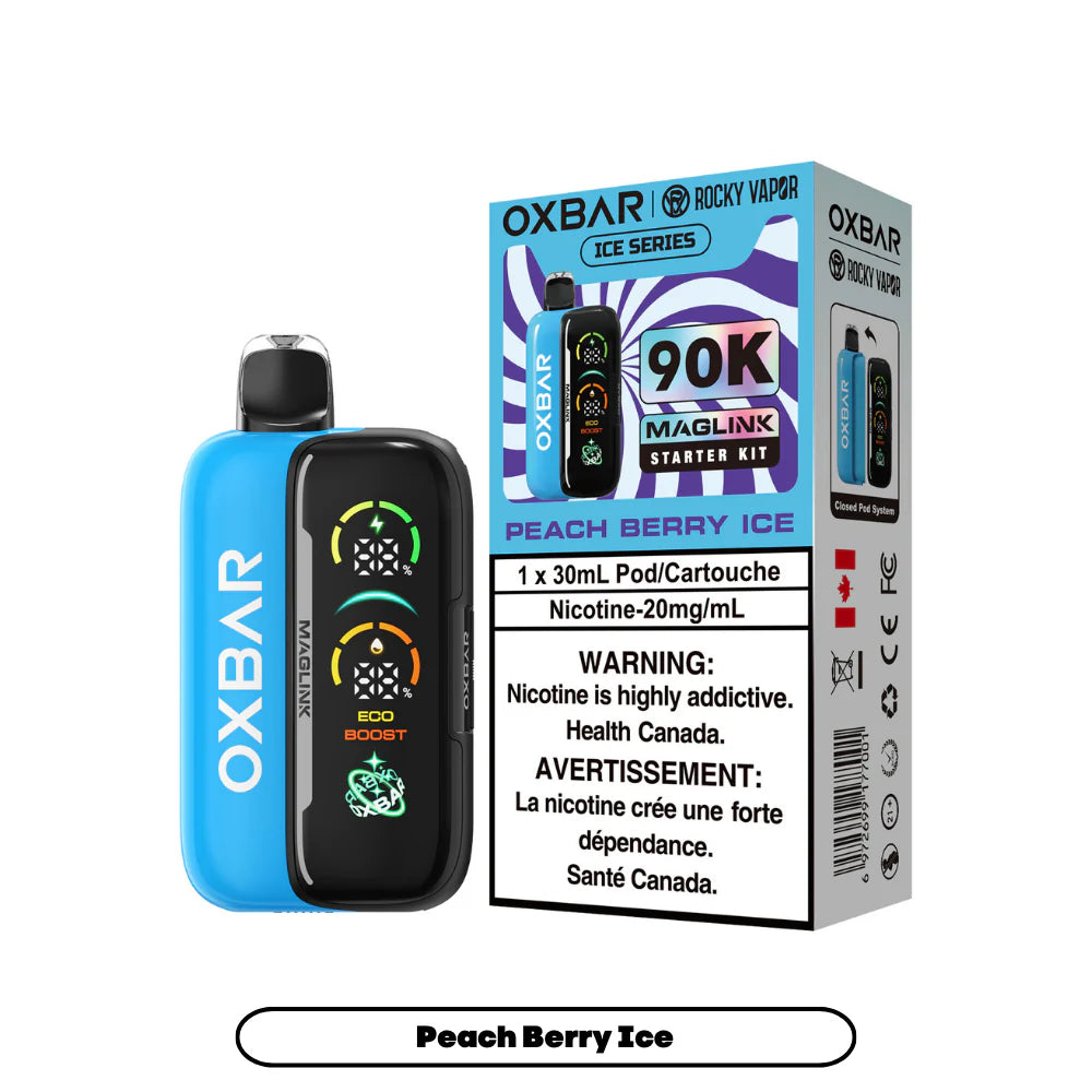 OXBAR vape device and packaging 