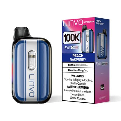 Linvo Beyond 100K Disposable Peach Raspberry 30mL 20mg