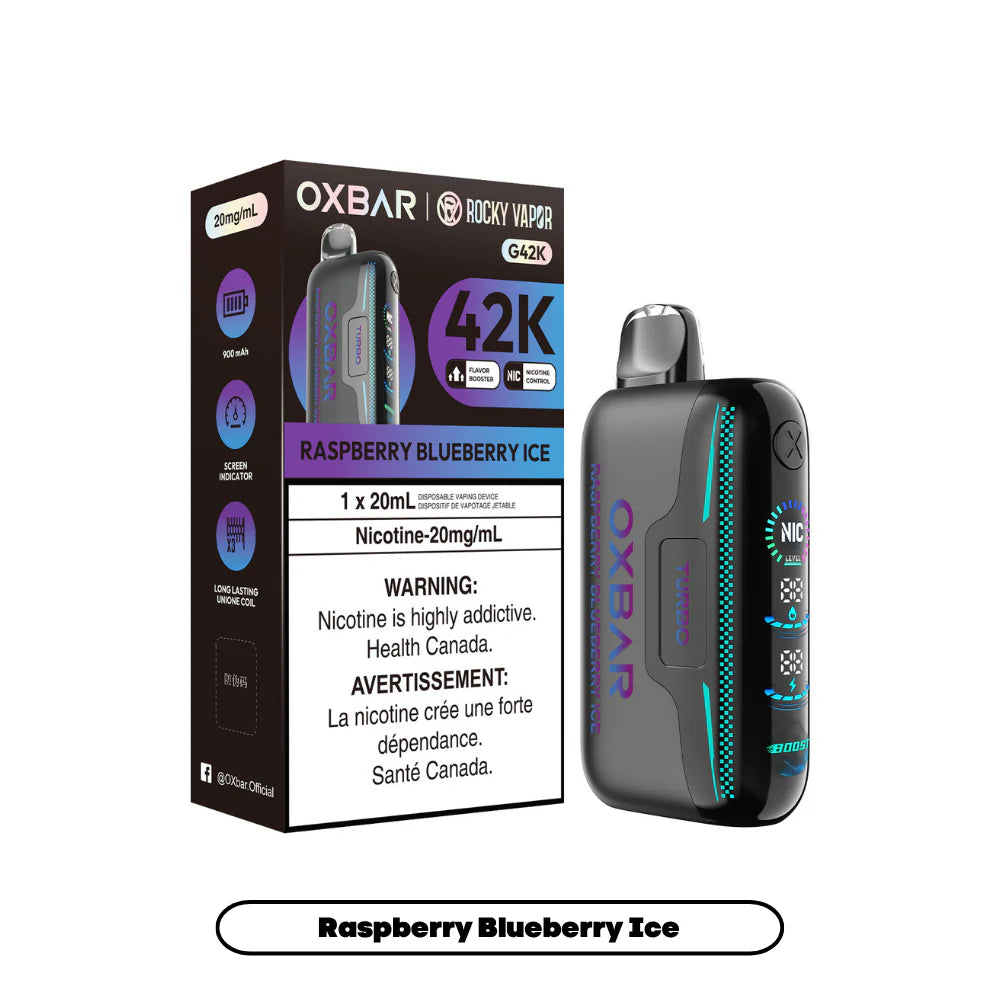 Oxbar G42K Raspberry R Ice disposable vape