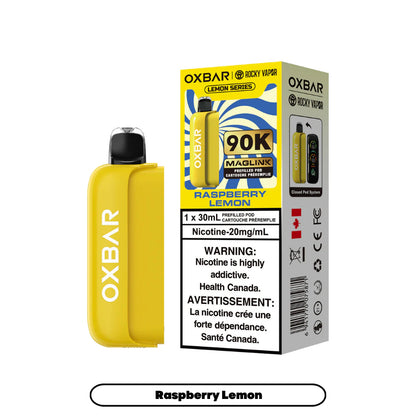 Yellow OXBAR vape device
