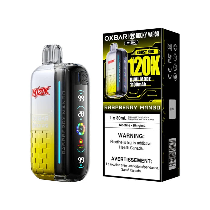 Oxbar M120K Disposable Vape Raspberry Mango
