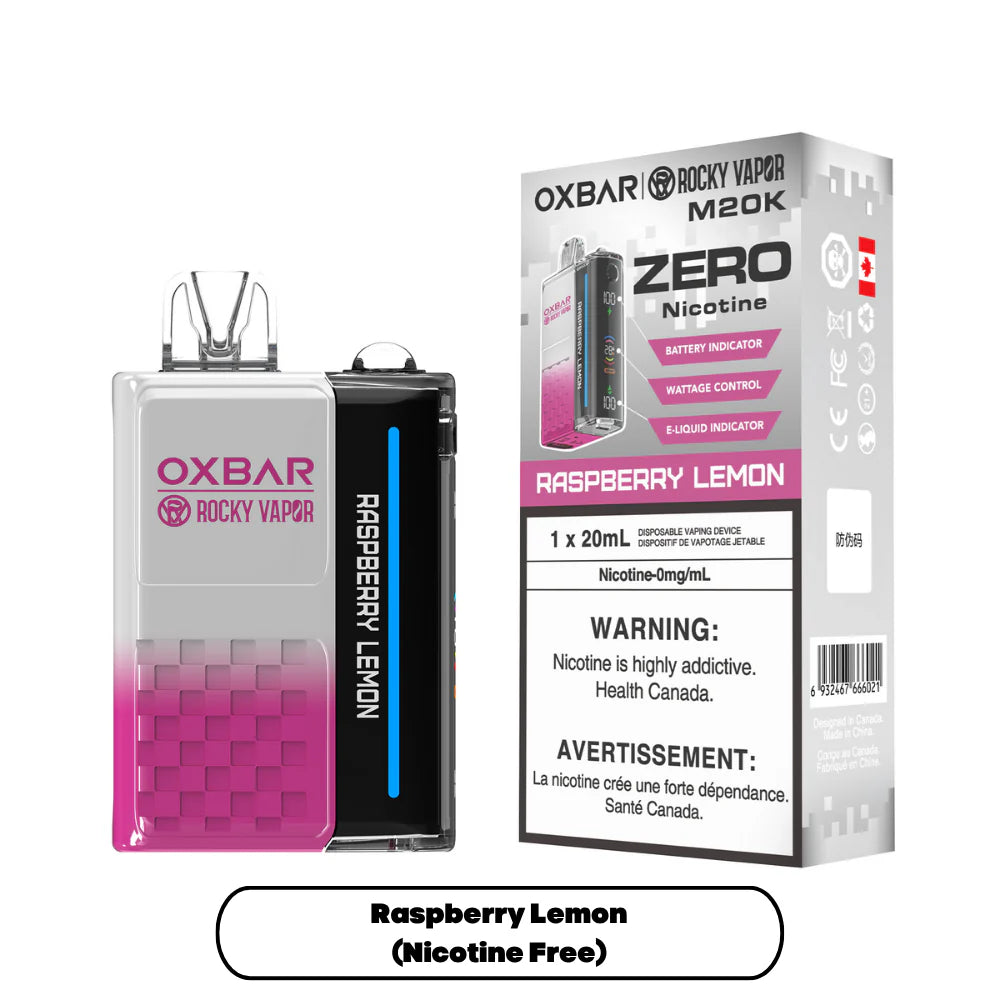 OXBAR M20K ZERO Nicotine-Free Disposable Vape | 0mg, 20,000 Puffs, 20mL | VTW – Vaping The Way