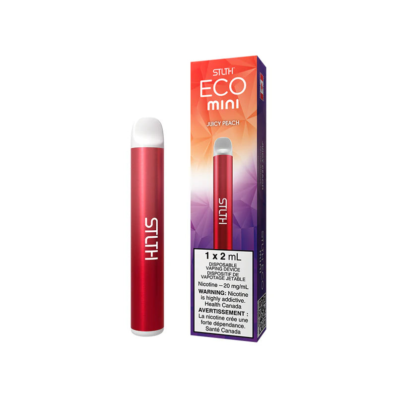 STLTH Eco Mini Disposable Vape 2mL 400mAh Juicy Peach 20mg
