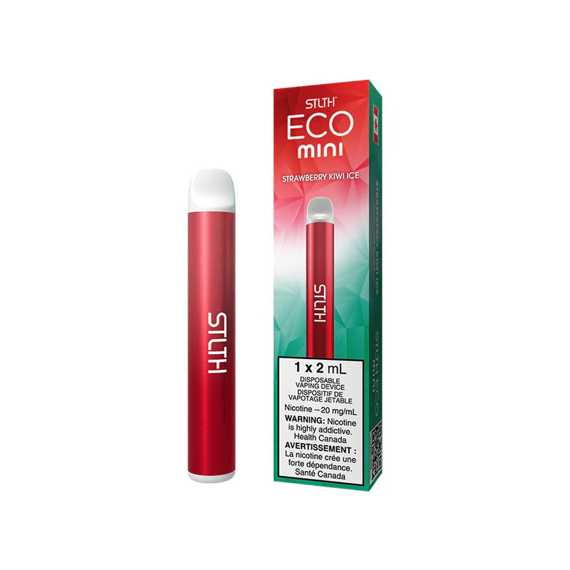STLTH Eco Mini Disposable Vape 2mL 400mAh Straw Kiwi 20mg
