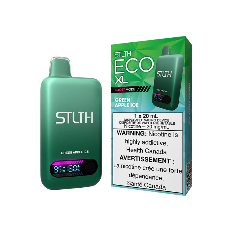STLTH Eco XL Disposable Green Apple Ice disposable vape