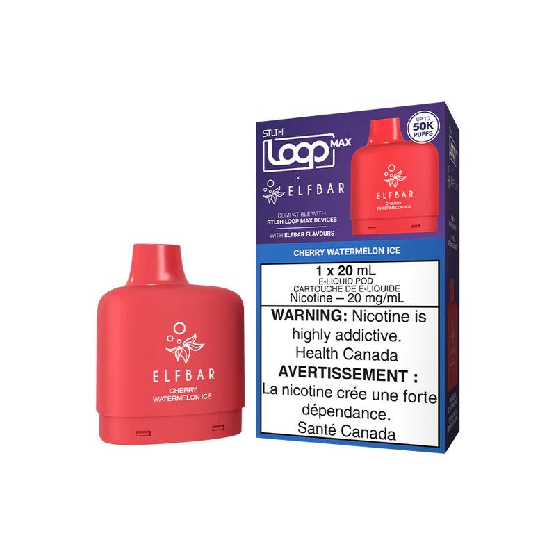 STLTH Loop Max X Elfbar 50K Pod Cherry Watermelon Ice vape pod