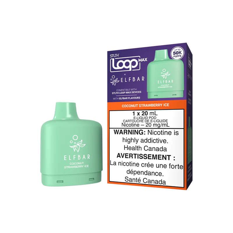 STLTH Loop Max X Elfbar 50K Pod Coconut Strawberry Ice vape pod