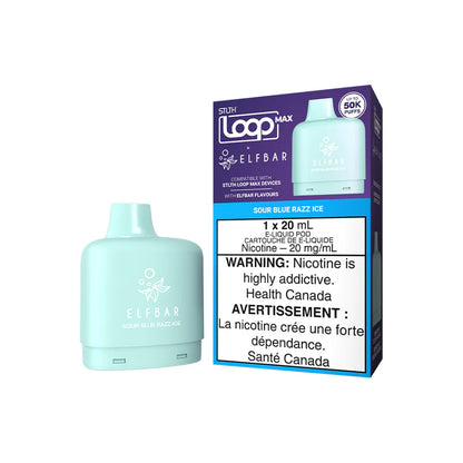 STLTH Loop Max X Elfbar 50K Pod Sour Blue Razz Ice vape pod