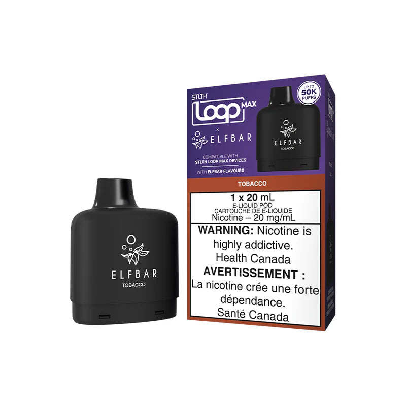 STLTH Loop Max X Elfbar 50K Pod Tobacco vape pod