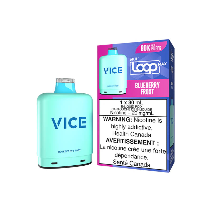 STLTH Loop Max x Vice 80K Pod Blueberry Frost vape pod