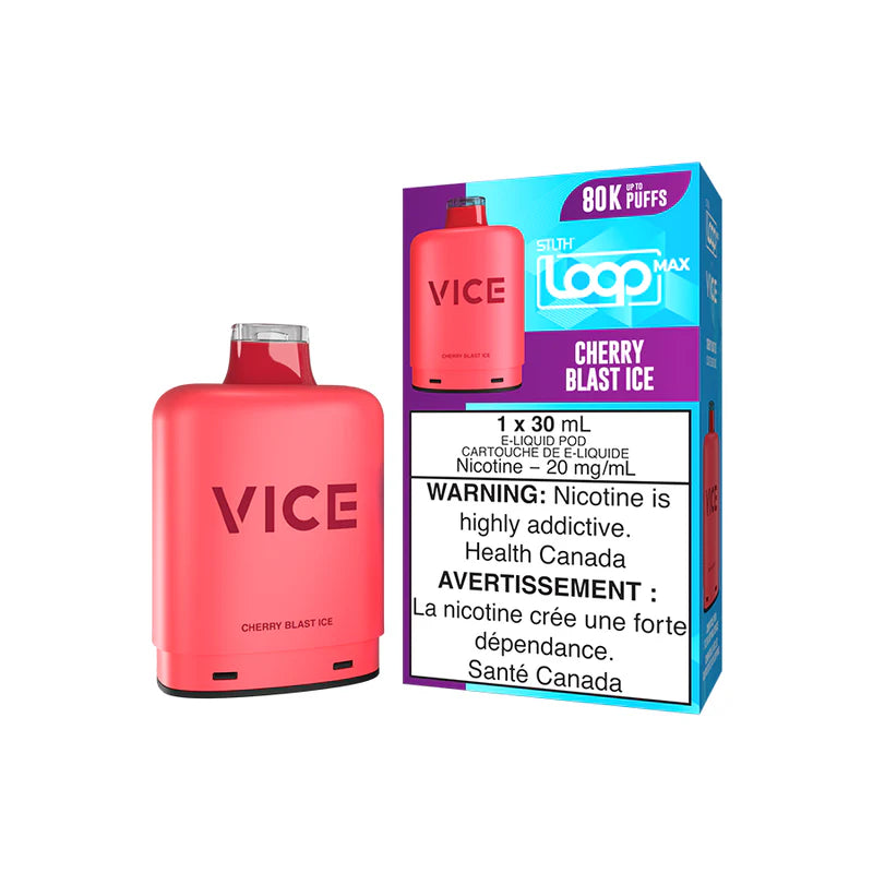 STLTH Loop Max x Vice 80K Pod Cherry Blast Ice vape pod