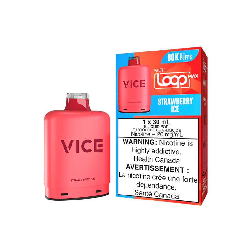 STLTH Loop Max x Vice 80K Pod Strawberry Ice vape pod