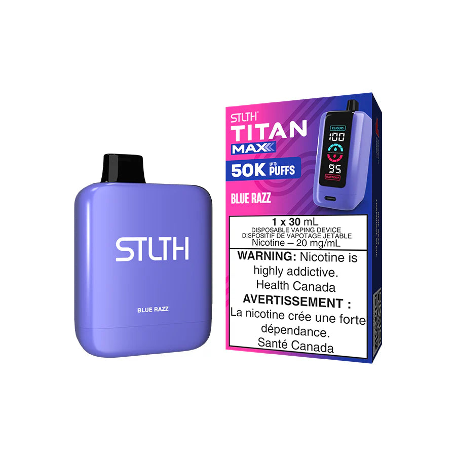 STLTH Titan Max 50K Blue Razz disposable vape